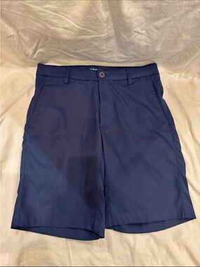 Navy Lee golf-style Cooltex shorts